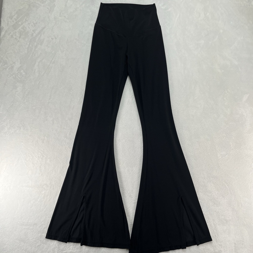 Offline by Aerie Real Me Xtra Hi-Rise Flare Pants Womens Medium Long Black